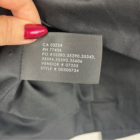 CLUB MONACO Women’s Side Button-Up Mini Skirt - Asymmetric Hem Black Size 6 Chic - Picture 6 of 7